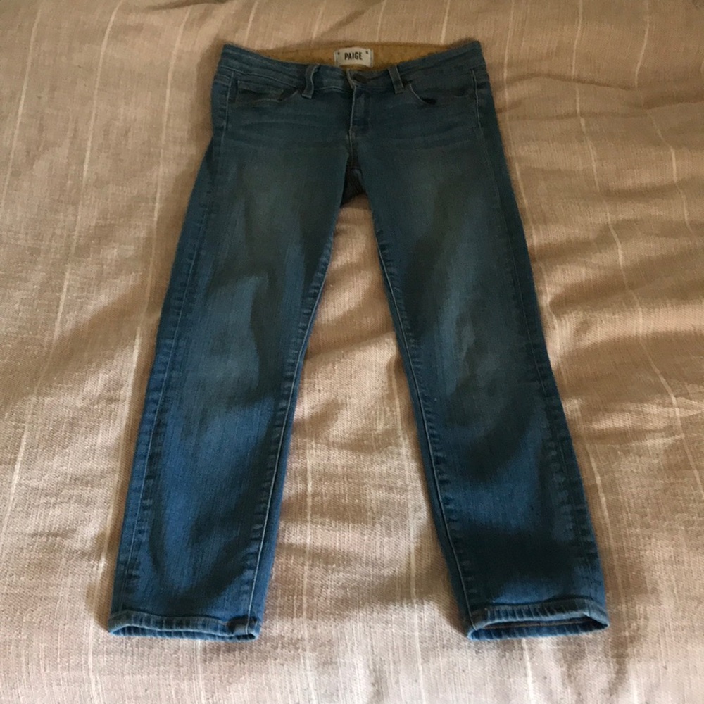 PAIGE Cropped Skinny Jeans